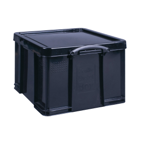 Really Useful 42L Black Storage Box 126516 F