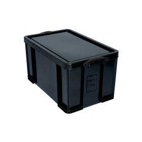 Really Useful 64L Black Storage Box 104932 F