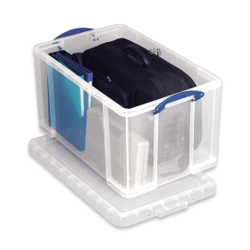 Really Useful 84L Clear Storage Box 133054 F