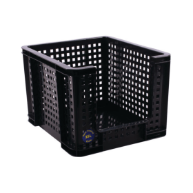 Really Useful Open Fronted Crate 35 Litre Black RUP65061 F