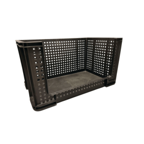 Really Useful Open Fronted Crate 84 Litre Black RUP79315 F