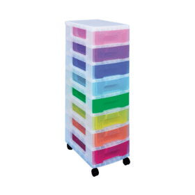 Really Useful Storage Tower 8 Drawer Set Multicoloured RUP63346 F