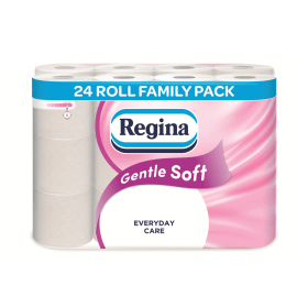 Regina Gentle Soft Toilet Roll 3 Ply 160 Sheets 24 Pack 904530 F
