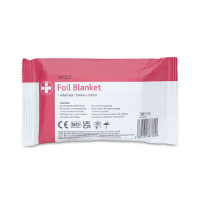Reliance Medical Foil Blanket 130cm x 210cm 10 Pack HS88760 F