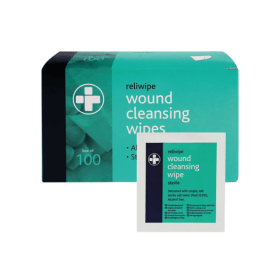 Reliance Medical Individually Wrapped Cleansing Wipes 100 Pack HS88745 F