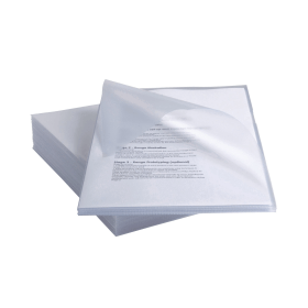 Rexel Anti Slip Cut Flush Folders A4 Clear 25 Pack 107501 F