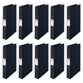Rexel Budget 2 Ring Binder 25mm A5 Black 10 Pack 140549 F