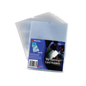 Rexel Card Holders Polypropylene A5 Clear 25 Pack 124403 F