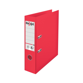 Rexel Choices 75mm Lever Arch File Polypropylene A4 Red 531352 F