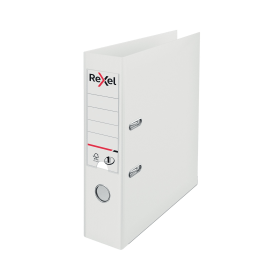 Rexel Choices 75mm Lever Arch File Polypropylene A4 White 531354 F