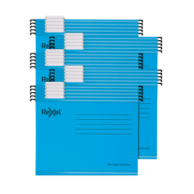 Rexel Classic Suspension Files A4 Blue 25 Pack 534171 F