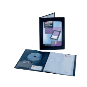 Rexel Clearview Display Book 24 Pockets A3 Black 105749 F