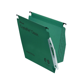 Rexel CrystalFile Classic Lateral File 15mm Foolscap Green 50 Pack 123851 F