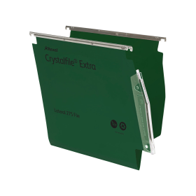 Rexel CrystalFile Lateral File Extra 15mm A4 Green 25 Pack 144359 F