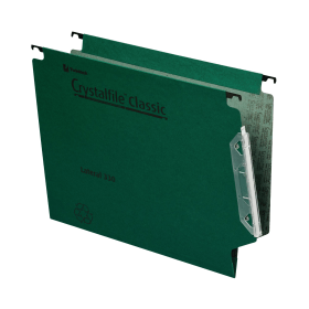 Rexel Crystalfile Classic Lateral File 15mm Foolscap Green 50 Pack 147447 F