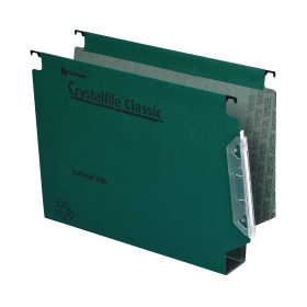 Rexel Crystalfile Classic Lateral File 50mm Foolscap Green 25 Pack 138966 F