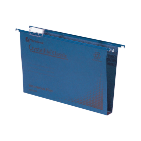 Rexel Crystalfile Classic Suspension File 30mm Foolscap Blue 50 Pack 107114 F
