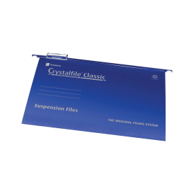 Rexel Crystalfile Classic Suspension File Foolscap Blue 50 Pack 114596 F
