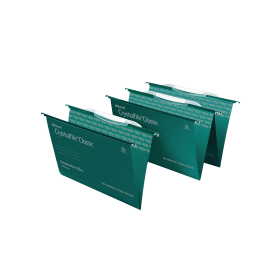 Rexel Crystalfile Classic Suspension File Foolscap Green 50 Pack 112644 F