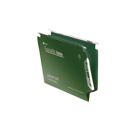 Rexel Crystalfile File Extra 15mm A4 Green 25 Pack 107710 F