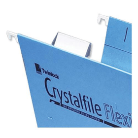 Rexel Crystalfile Flexi Tab Inserts White 50 Pack 3000058 127668 F