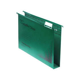 Rexel Crystalfile Lateral File Extra 30mm A4 Green 25 Pack 126263 F