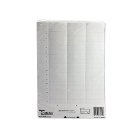 Rexel Crystalfile Printable Filing Inserts White 114496 F