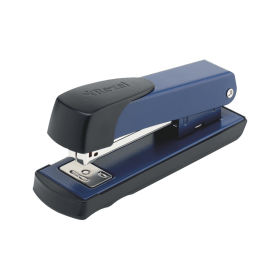 Rexel Meteor Half Strip Metal Stapler 20 Sheets Blue 2100020 584862 F
