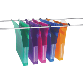 Rexel Multifile Extra Linkable File 30mm Foolscap Assorted 10 Pack 282656 F