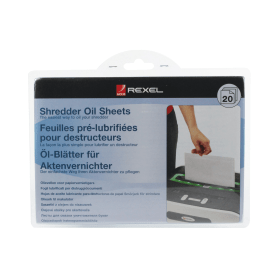 Rexel Shredder Non Auto Oil Sheets 20 Pack 100861 F