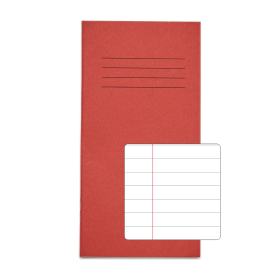 Rhino 200mm x 102mm Exercise Book 32 Page Red F12 10 Pack PVNB005 96 0 433954 F