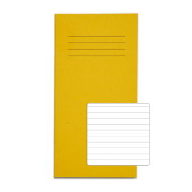 Rhino 200mm x 102mm Exercise Book 32 Page Yellow F8 10 Pack 375872 F