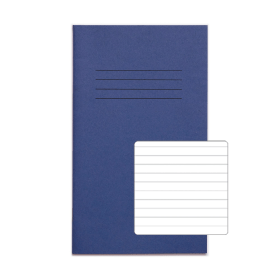 Rhino 200mm x 120mm Exercise Book 80 Page Dark Blue F8 10 Pack 433951 F