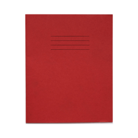 Rhino 200mm x 165mm Exercise Book 32 Page Red F12 10 Pack 400871 F