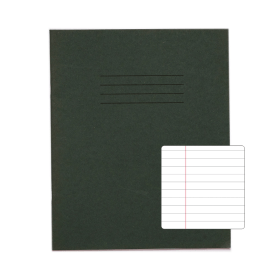 Rhino 200mm x 165mm Exercise Book 48 Page Dark Green 10 Pack 400858 F
