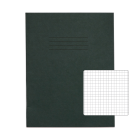 Rhino 226mm x 178mm Exercise Book 80 Page Dark Green S5 10 Pack PVEX554 371 2 400764 F