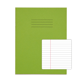 Rhino 226mm x 178mm Exercise Book 80 Page Light Green F6M 10 Pack PVEX554 177 0 400774 F