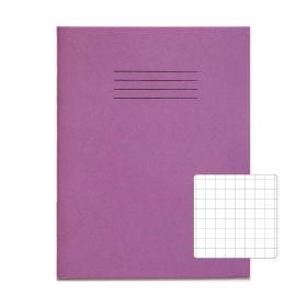 Rhino 226mm x 178mm Exercise Book 80 Page Purple S10 100 Pack VEX554 340 4 400758 F