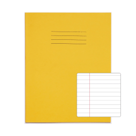 Rhino 226mm x 178mm Exercise Book 80 Page Yellow F8M 100 Pack EX554148 393822 F