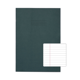 Rhino A4 Exercise Book 80 Page F8M Dark Green 50 Pack 594537 F