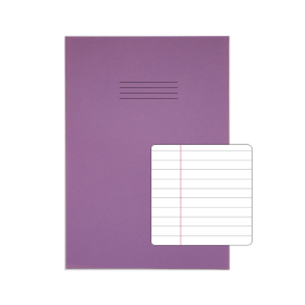 Rhino A4 Exercise Book 80 Page F8M Purple 50 Pack 593238 F
