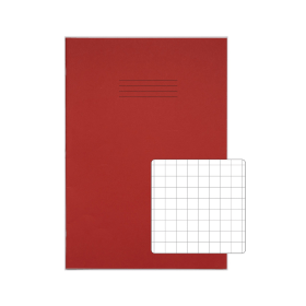 Rhino A4 Exercise Book 80 Page S10 Red 50 Pack 594541 F