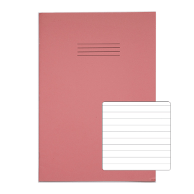 Rhino A4 Oversized Exercise Book 40 Page Pink F8 10 Pack 589711 F