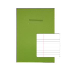 Rhino A4 Oversized Exercise Book 48 Page Light Green F8M 10 Pack 594525 F