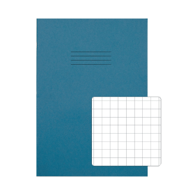 Rhino A4 Exercise Book 10mm Square 80 Pages Light Blue 50 Pack 400969 F