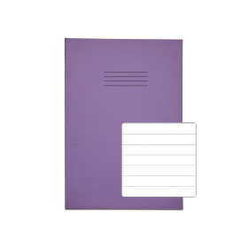 Rhino A4 Exercise Book 48 Page F12 Purple 100 Pack 400905 F