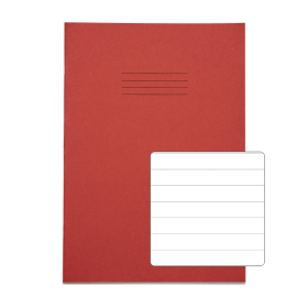 Rhino A4 Exercise Book 48 Page Red F12 10 Pack 400737 F