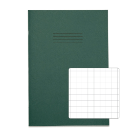 Rhino A4 Exercise Book 48 page Dark Green S10 10 Pack 400898 F