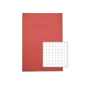 Rhino A4 Exercise Book 64 Page S10 Red 50 Pack 900373 F