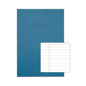 Rhino A4 Exercise Book 80 Page 8mm Ruled Light Blue Contract 50 Pack 918355 F